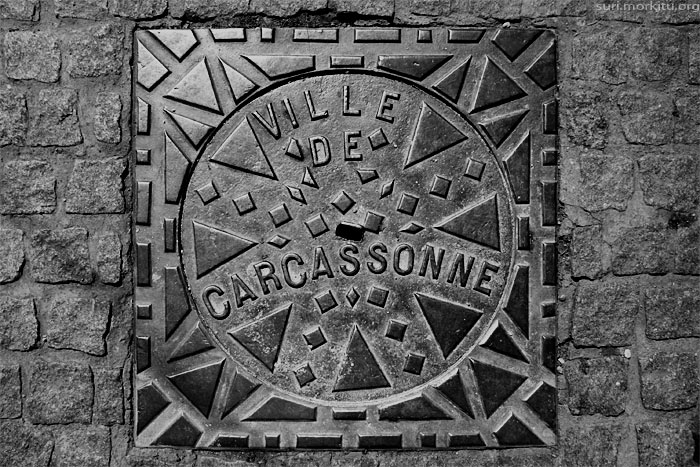 plaque ville de Carcassonne